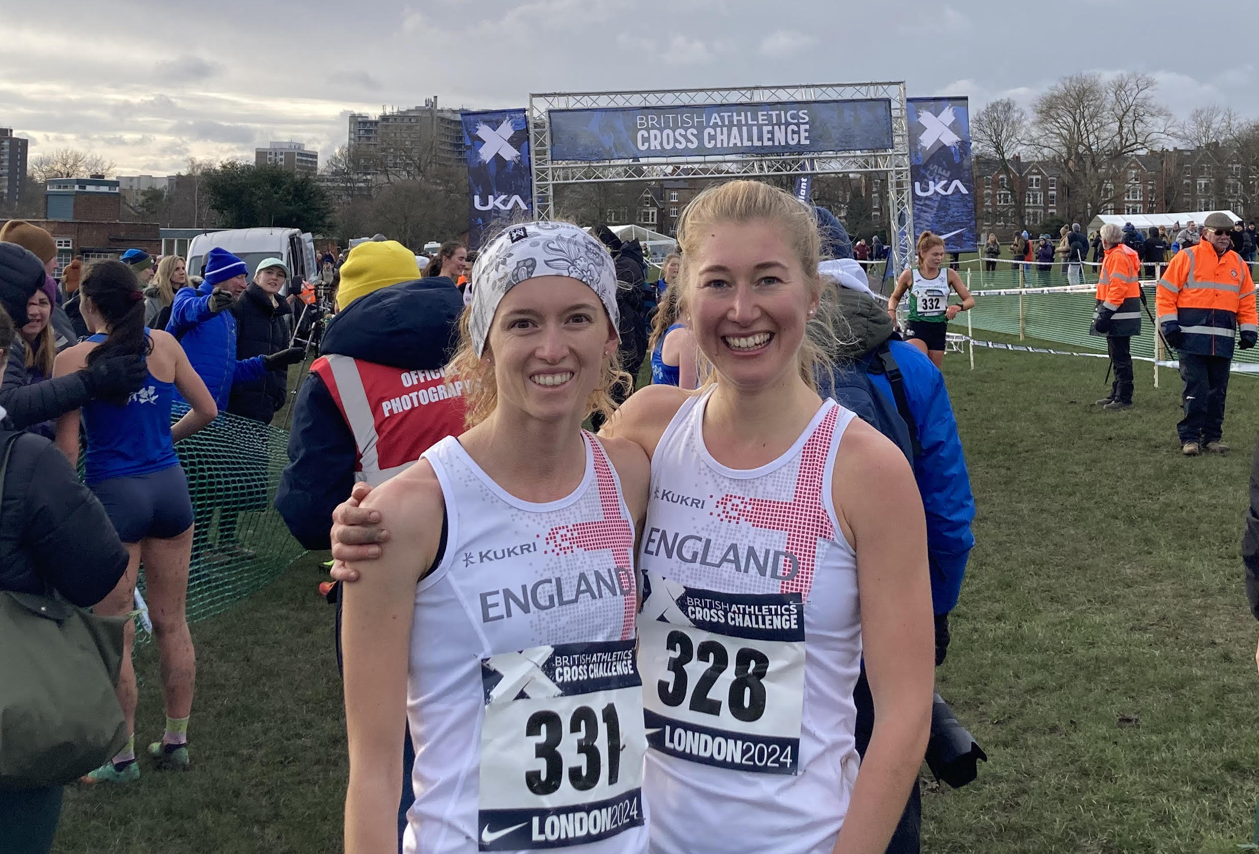 L to R Ellie Wallace and Phoebe Barker who finishes 4th and 5th respectively